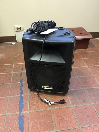 Gemini speaker with mic and stand