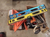 Levels, hand tools, caulk guns and three jaw puller set