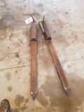 Pair of homemade clamp on forks 5 ft. long