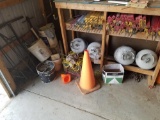 Propane tanks, stakes, rope, probes