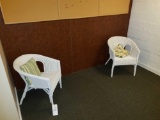 Pair of wicker chairs