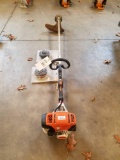 Stihl straight shaft weed whip FS91R, 2 extra heads