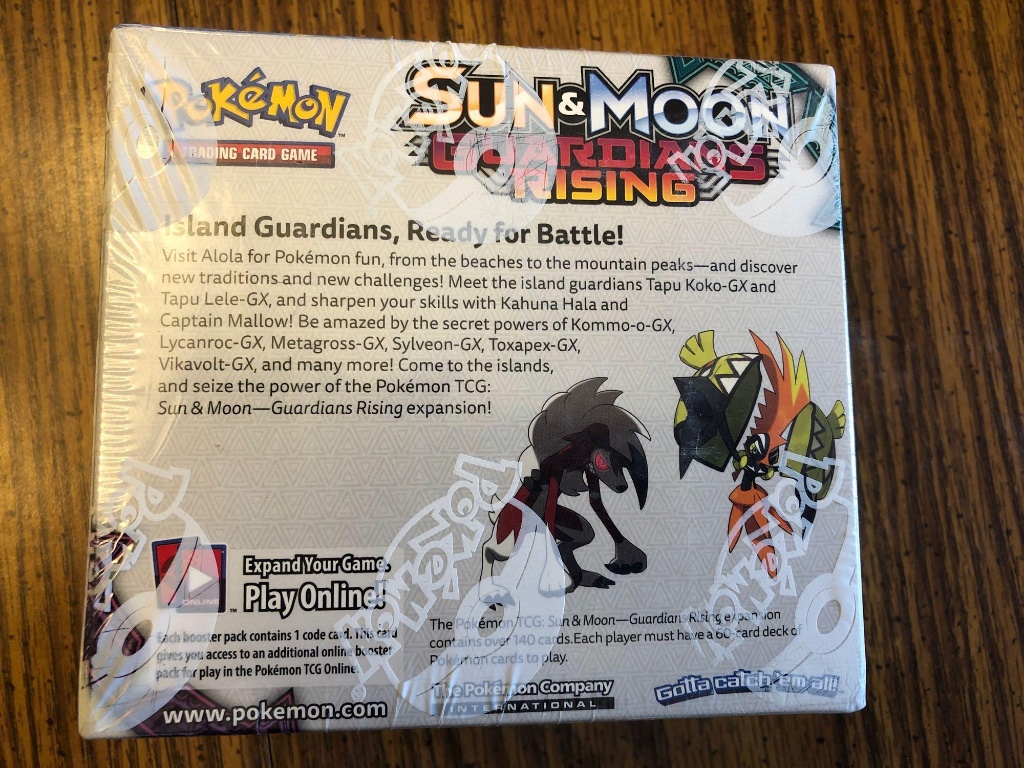 Pokemon Sun & Moon Guardians Rising Booster Box, Brand New Factory Sealed |  Art, Antiques & Collectibles Collectibles Trading Cards | Online Auctions |  Proxibid