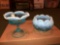 Fenton Light Blue Opalescent Candy Bowls