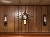 2 Oil Lamps, Elgin Starburst Clock