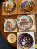 (6) Collector plates incl. Europe Castles, Asian.