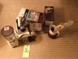 Meat Grinder, Coffee Mill, Pitcher and Utensils
