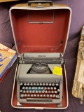 Royal typewriter with case