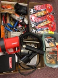 4 flats tools, flashlights, roto wrenches , and more