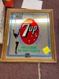 7up Advertising Mirror Sign