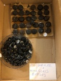Bakelite and glassware buttons