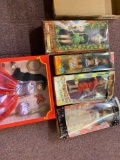 Lot of 5 dolls , 1 is Barbie brand, spice girl, Peter Pan