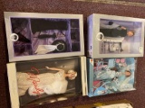 Lot of 3 dolls all made by Mattel , Marilyn Monroe, Audrey Hepburn and accessories box, Teresa movie