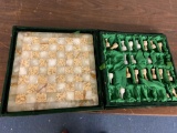 Vintage Chess Set, Nice Marble Board
