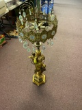 4 ft. Vintage Statue Lamp with prisms