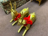 (2) Paper Mache Reindeer