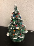 Ceramic Christmas tree, 10 inches tall