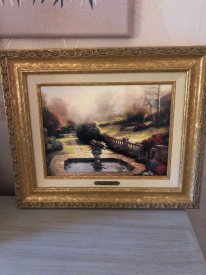 Limited edition Gardens Beyond Autumn Gate with certificate of authenticity Thomas Kinkade
