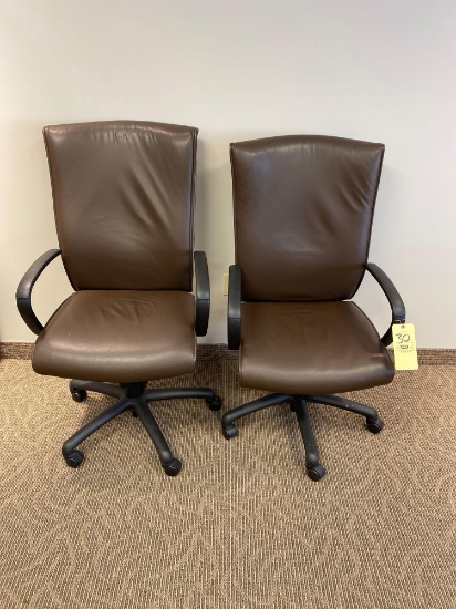 Pair of office chairs by Paoli