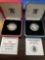 UK one pound silver proof coins, bid x 2