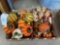 Decorative pumpkins, turkeys