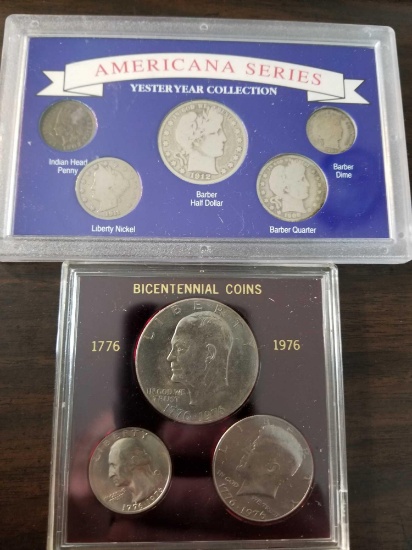 Americana and bicentennial coin sets, bid x 2