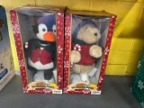 Musical & animated penguin and bear