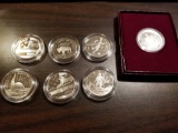 Unc. commemorative half dollars, bid x 7