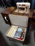 Singer sewing machine with stool