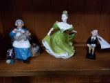 Royal Doulton figurines, nanny, lynne, oliver twist. Bid x 3