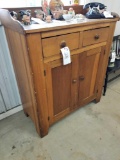 Early poplar kitchen cupboard