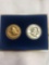 American Numismatic Association silver and bronze 2 coin set