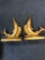 Heavy solid brass fish bookends