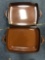 2 Dansk brown casserole pans