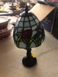 Small stained glass desk lamp