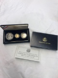 World cup USA 1984 commemorative coins, three coin uncirculated set