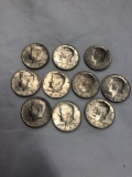 10 Liberty half dollar coins