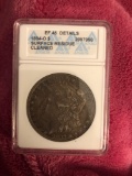 US one dollar coin 1894 professionally graded