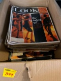 Large box of old magazines, ?Look?