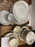 2 flats dishes, Theo haviland apple blossom and kenfield and sawyer