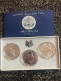 1983 Olympic silver dollar 3 coin set