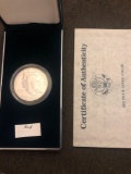 1990 Eisenhower centennial silver dollar coin