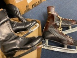 2 pairs ice skates