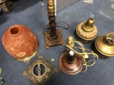 Lamp parts, oil lamp parts, glass shade