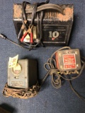 Battery charger, booster, and heat power unit