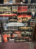 Framed Chevy car puzzle