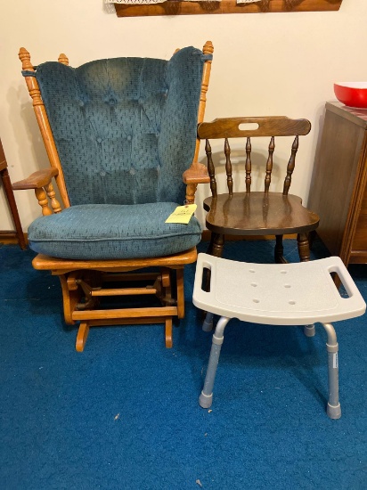 Platform Rocker and Chairs