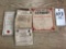 WWII war map of Germany - war ration books - last will and testament of Adolf Hitler (joke)