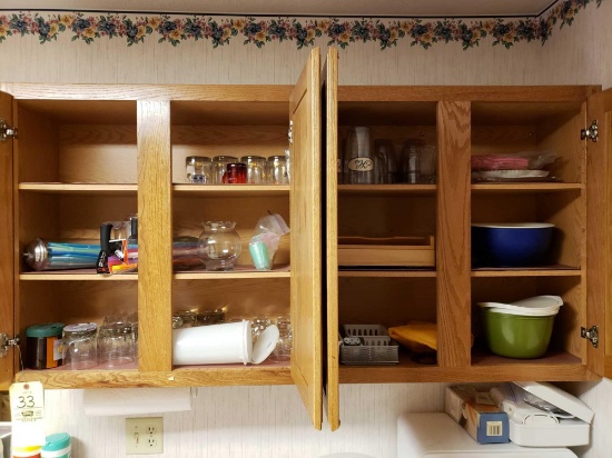 Contents of Upper Kitchen Cabinets