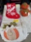 New fall table runners, stockings, pumpkins